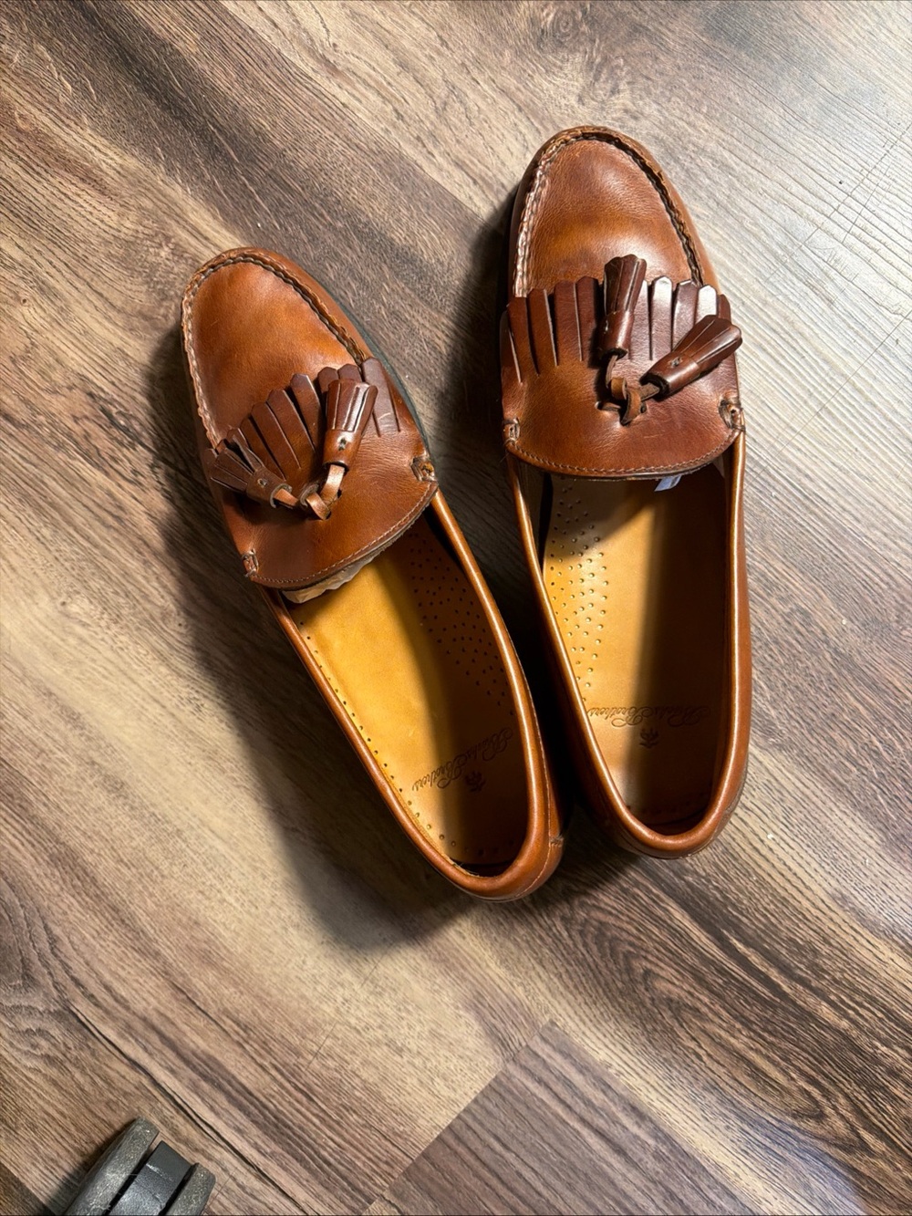 Brooks Brothers Men’s Brown Leather Tassel Loafers 10D